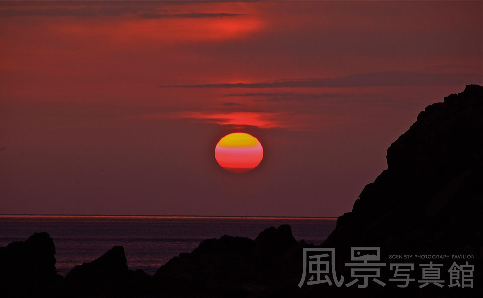 礼文島｜地蔵岩の夕日